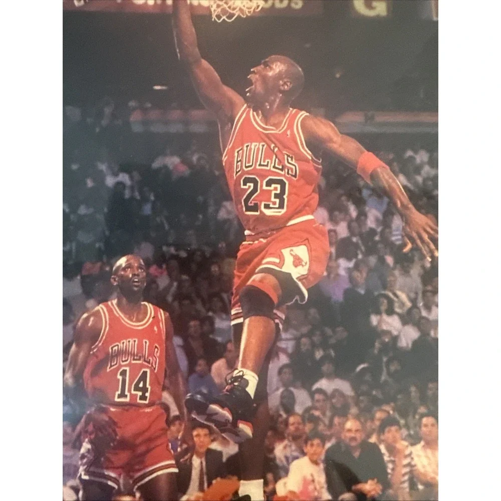 Michael Jordan Vintage Starline Laminated Oval Framecraft 1990 8.5